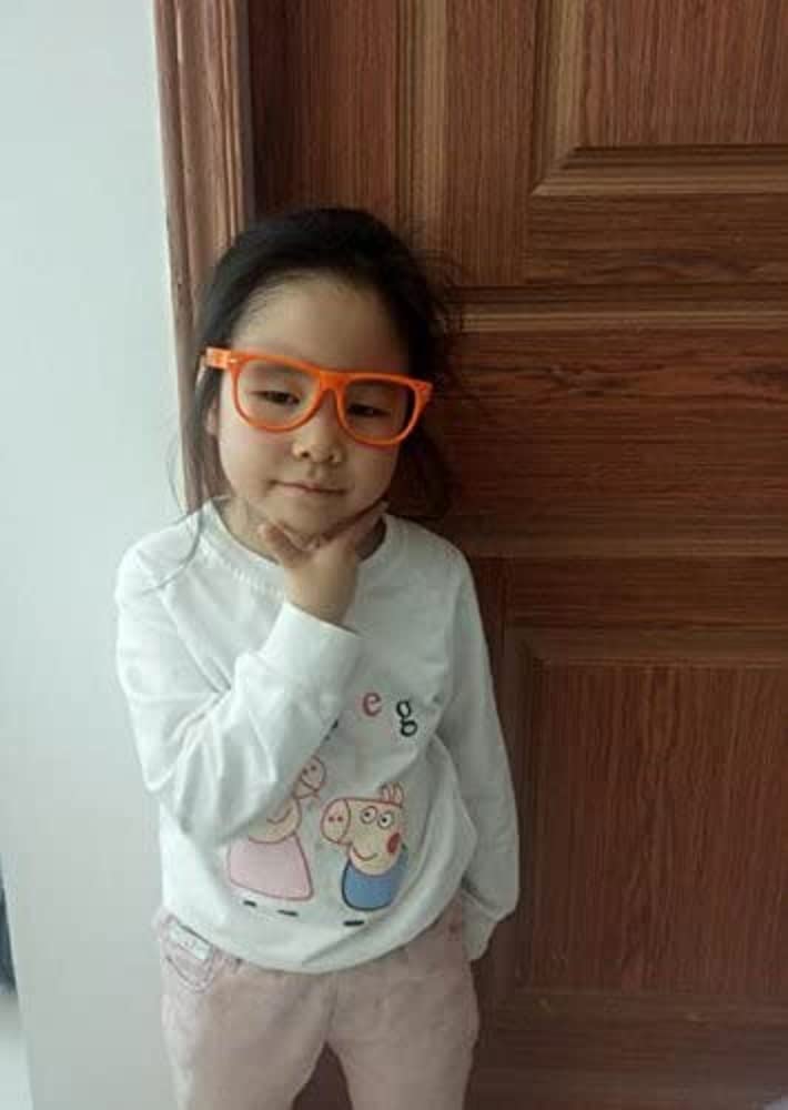 OWL Kids Clear Lens Glasses Protect Child's Eyes UVB UVA Orange - Image 3